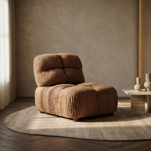 DÉJA Living Fauteuil Vita - Cognac Stof - 91x113x85cm