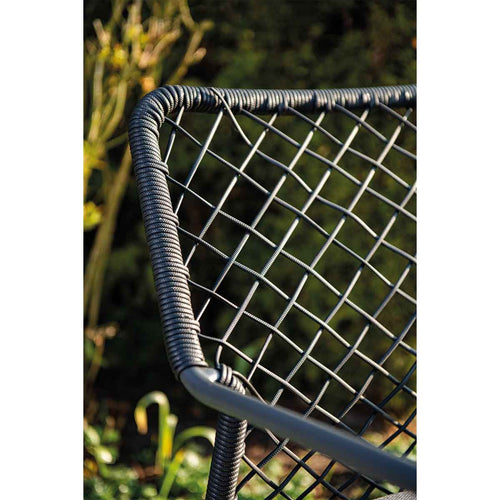 Garden Impressions tuinset Ross - Tulli zwart - light teak look - Ø148 cm