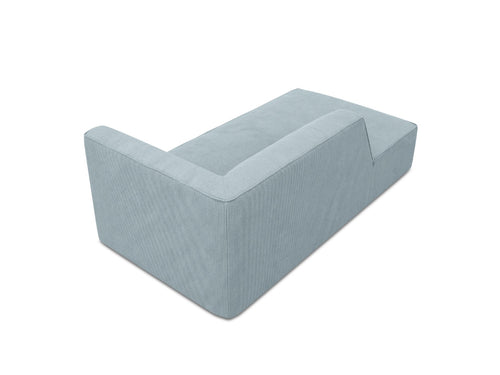 Micadoni linker meridiaan Ruby ribfluwelen, lichtblauw - 180x93x69cm