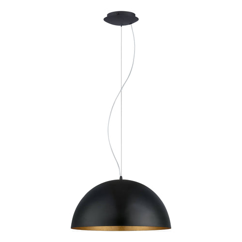 EGLO hanglamp Gaetano 1 - e27 - ø 53 cm - zwart/goud - vtwonen shop