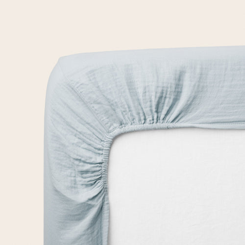 Madura Hoeslaken Lou baby blauw 70x140 cm