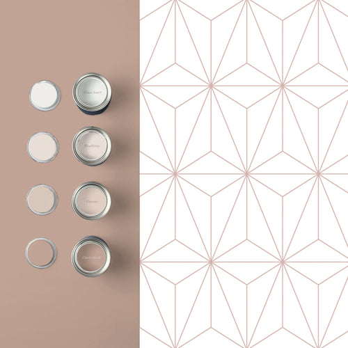 Graham & Brown Vliesbehang - Prism White Rose Gold - 10mx53cm - vtwonen shop