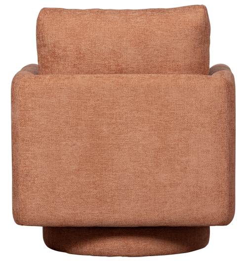 WOOOD draaibare fauteuil Oscar - Chenille - Salmon - 64x78x79 - vtwonen shop