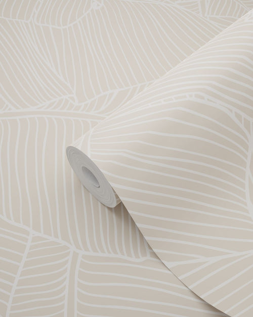 ESTAhome behang bladeren beige - 53 cm x 10.05 m - 130931