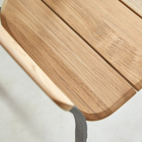 Tikamoon Arco - Stoel in massief teak en aluminium - Naturel - vtwonen shop