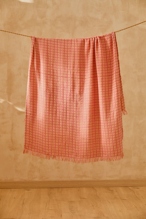 Calma House Strandhanddoek Jan - Roze - 100x180