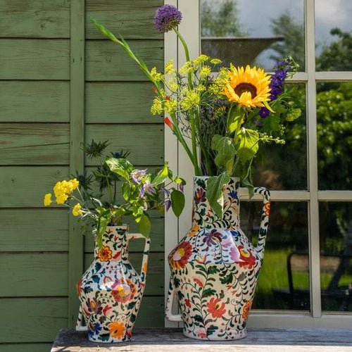 Return to Sender Vaas 30 cm Bed of flowers print handgeschilderd - vtwonen shop