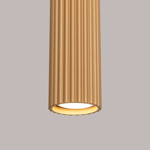 Sollux Lighting Hanglamp KARBON 3L goud - 45x6,5x98cm