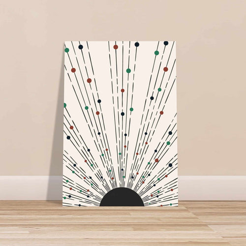 Artfulprints Poster met Lijst Boho wall art - Boho arches II   - 50x70 cm - Meerkleurig
