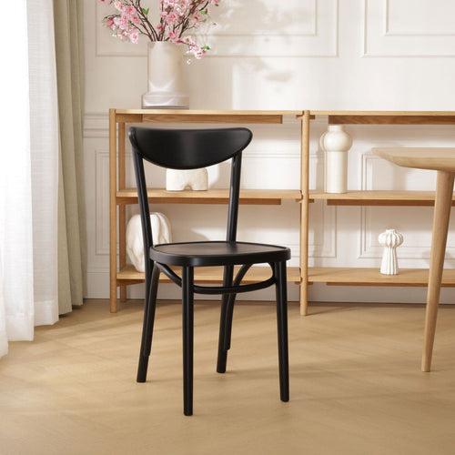 Fameg Musa Houten Bistrostoel Zwart - vtwonen shop