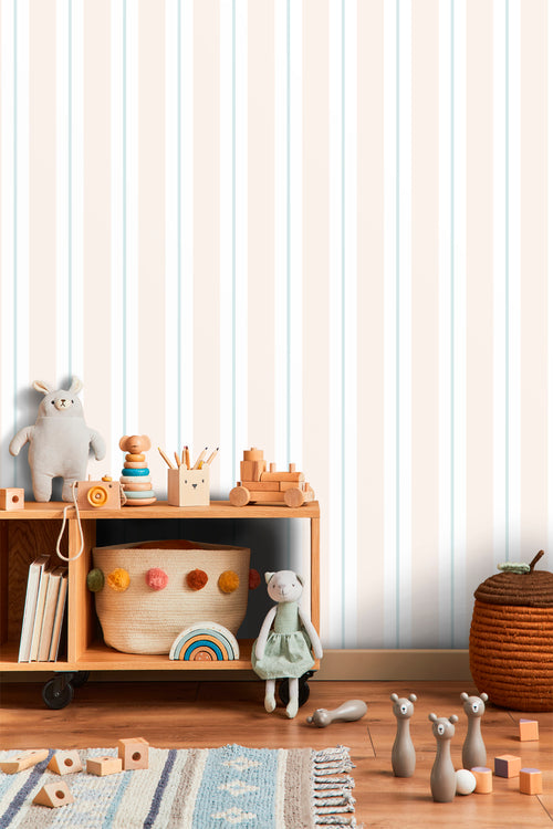 Sanders & Sanders behang strepen lichtbeige - 53 cm x 10 m - 640308