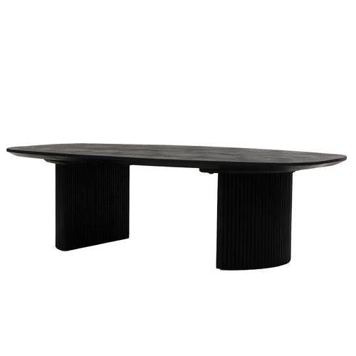 Giga Meubel Salontafel Feline - Deens Ovaal Zwart - 100cm