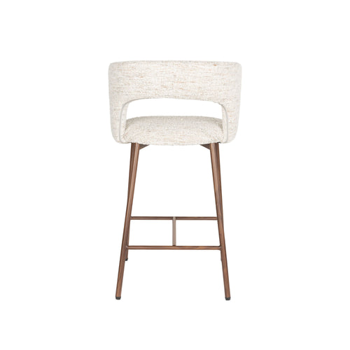 Housecraft Living Chelsea Barkrukken rugleuning 67 cm Beige - Set van 2