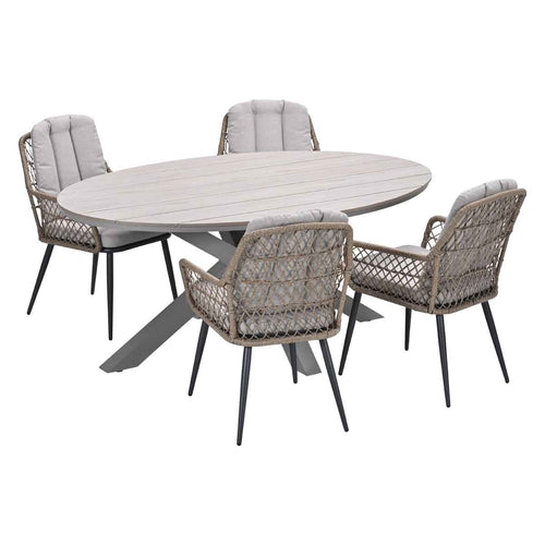 Garden Impressions tuinset Kalibo - Tulli - natural - 180x115 cm - 5-delig - vtwonen shop