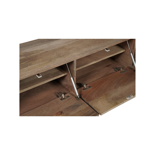 StarFurn Zwevend Tv-meubel Vision - Naturel Hout - 200x35x30cm - vtwonen shop