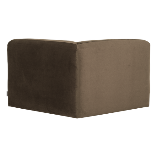 WOOOD hoekelement recht Mojo Base - Velvet - Taupe - 74x105x105
