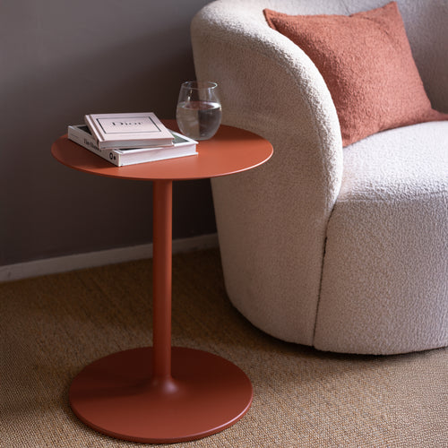 Spinder Design bijzettafel Lola - Rusty Terra - Ø 40 - vtwonen shop