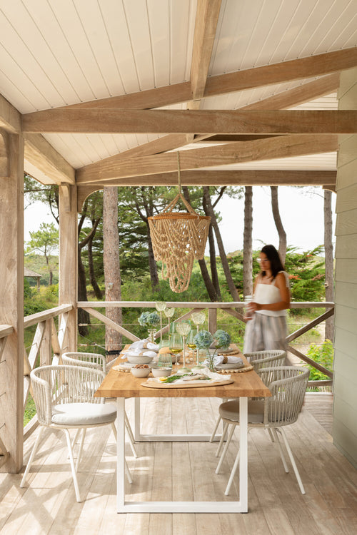 J-Line tafel Poten Rechthoek - metaal - zwart - vtwonen shop