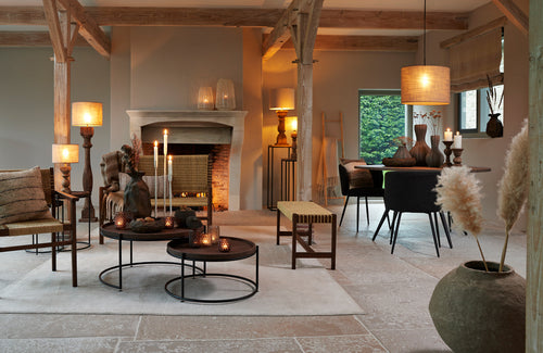 Light & Living eetkamerstoel ELYNA - 56x55x79cm - zwart - Set van 2