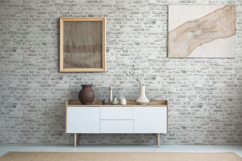 A.S. Création behang steen grijs en wit - 53 cm x 10.05 m - AS-388294 - vtwonen shop