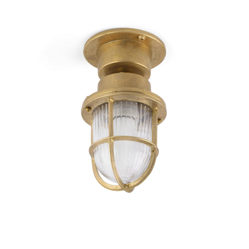 Faro Mauren - 1 Licht Buitenlamp Sokkel Messing IP44, E27