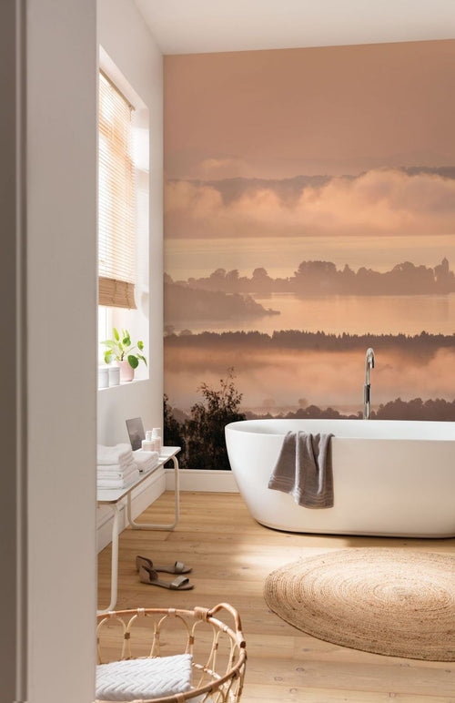 Sanders & Sanders fotobehang zonsondergang terracotta roze - 300 x 250 cm - 612358