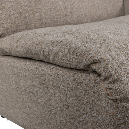 WOOOD 1-zits met arm rechts Baggy - Geweven Stof - Bruin - - vtwonen shop