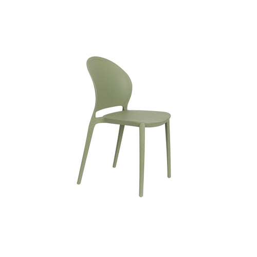 Housecraft Living Sjoerd Tuinstoelen/ Eetkamerstoelen Kunststof Groen - Set van 4 - vtwonen shop