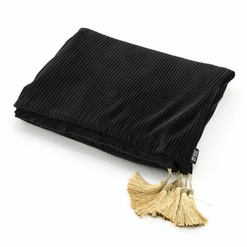 FurniLux Deken Royalty – Zwart - 170x140x1cm - vtwonen shop