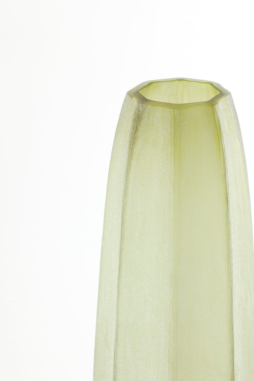 Light & Living vaas BRADLEY - Ø17x60cm - groen - vtwonen shop