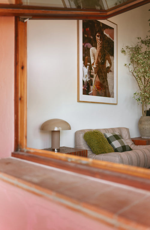 HKLIVING tafellamp Lounge – mokka - vtwonen shop