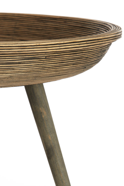 Light & Living bijzettafel COLON - Ø56x48cm - bruin - Set van 2