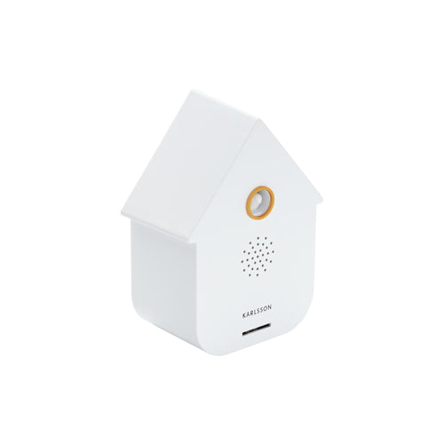 Karlsson ornament Sound Box Modern Cuckoo - wit - 12x7.5x11.5cm - Vaderdag - Vaderdagcadeau - Vaderdag cadeautje voor hem