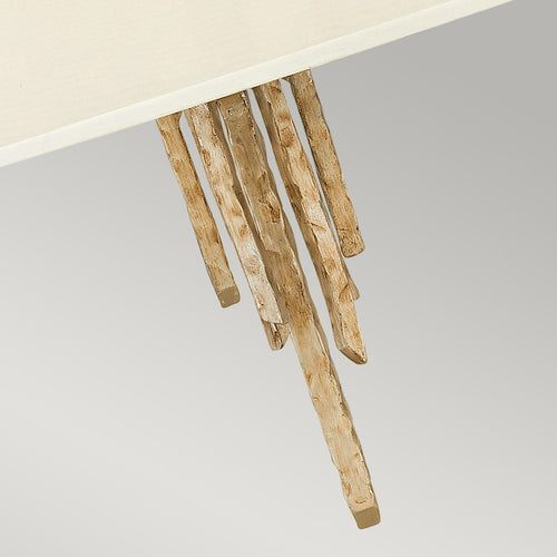 Elstead Spyre - Hanglamp rond 6 lichtbronnen goud, E14