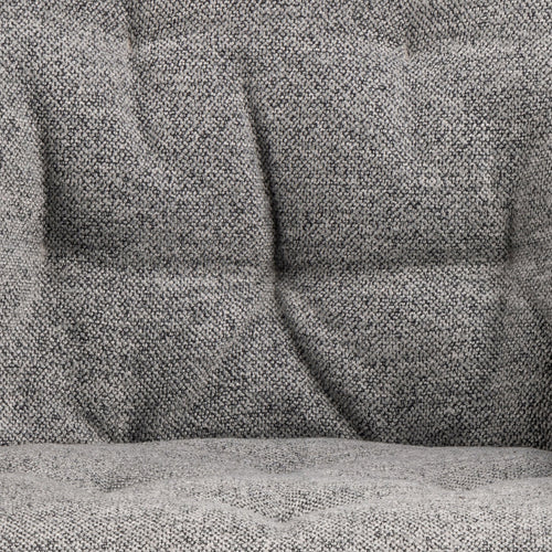 Rebellenclub Eetkamerstoel Harstad - Grijs Bouclé met een Mat Zwart Frame - vtwonen shop