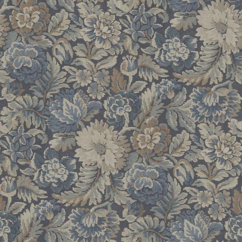 Borastapeter behang vintage bloemen vergrijsd blauw - 53 cm x 10.05 m - 660221 - vtwonen shop