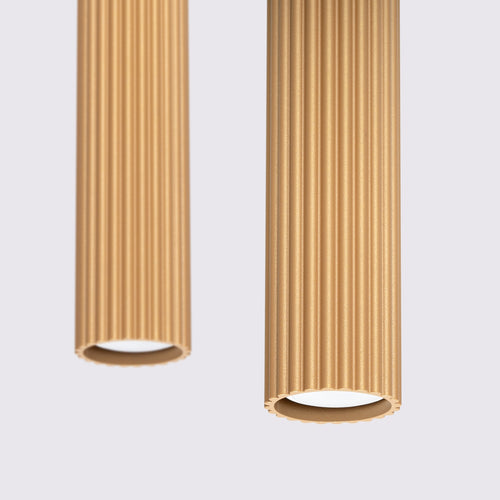 Sollux Lighting Hanglamp KARBON 2 goud - 30x6,5x90cm