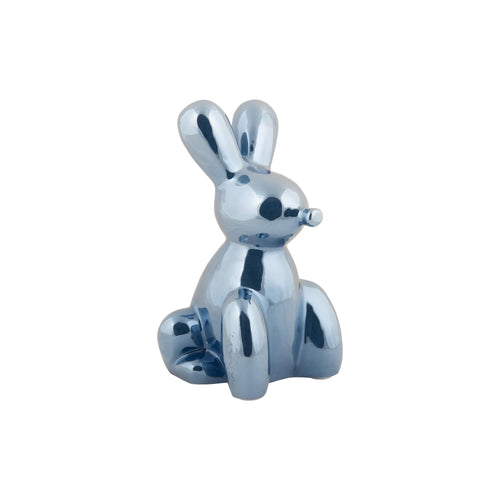 Present Time ornament Balloon Bunny Groot - blauw - 12.7x11.5x20cm - vtwonen shop