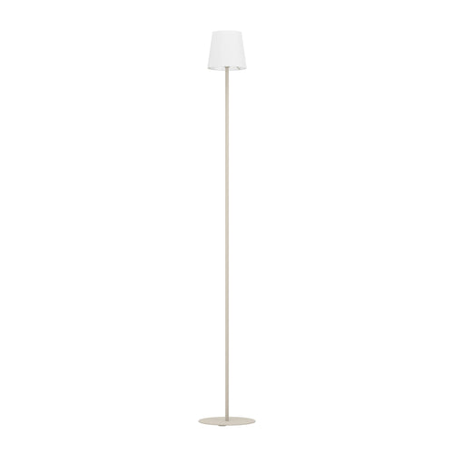 EGLO vloerlamp Fiorana - e14 - hoogte 140,5 cm - zandkleur/wit