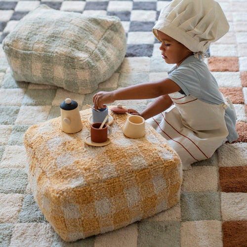 Lorena Canals wasbaar vloerkleed Kitchen Tiles Blauw Salie
