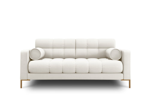 Cosmopolitan Design Bank Bali 2-zits, structurele stof, lichtbeige - 96x152x75cm