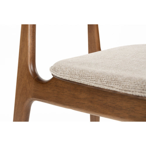 Dutchbone Marais Eetkamerstoelen Walnoot kleur - Set van 2