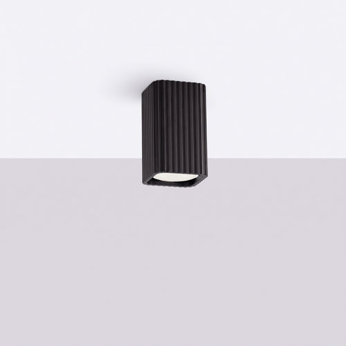 Sollux Lighting Plafondlamp RAYO 10 zwart - 6x6x10cm