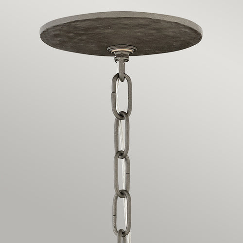Elstead Spyre - 6-lichts ronde plafondlamp brons, E14