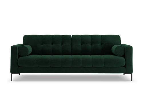 Cosmopolitan Design Bank Bali 3-zits, flueel, flessengroen - 96x177x75cm
