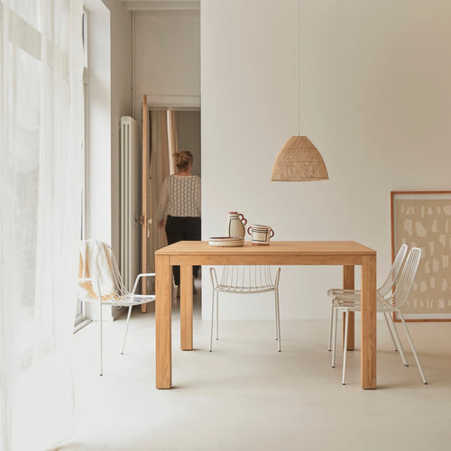 Tikamoon Tafel van massief teakhout voor 4/6 personen - Naturel - vtwonen shop