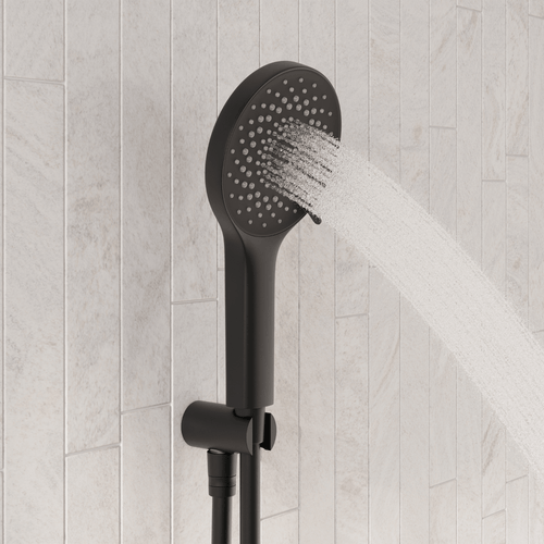 LOMAZOO inbouwdoucheset Vayne - met thermostaatkraan & ronde handdouche - mat zwart