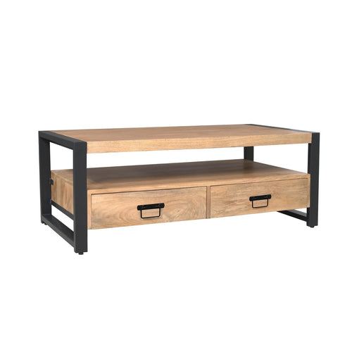 Starfurn Salontafel Britt - Rechthoekig Naturel Hout - 120x60x45cm