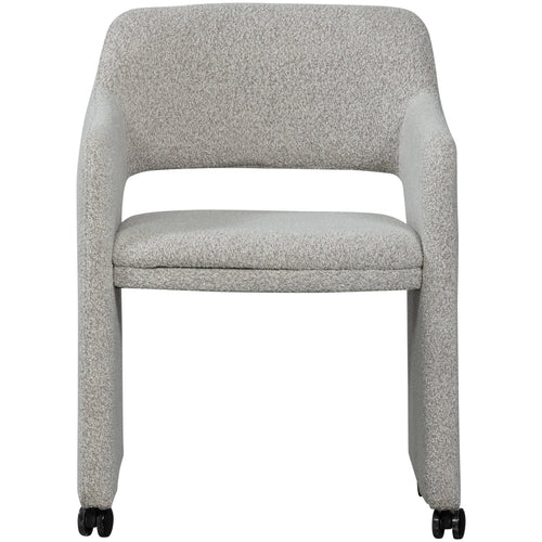 WOOOD eetkamerstoelen Lyric - Bouclé - Greige - Set van 6 - vtwonen shop