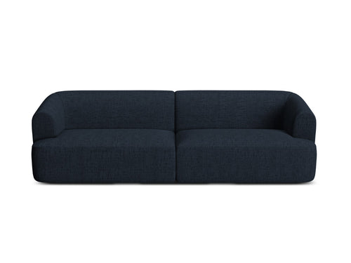 Cosmopolitan Design Modulaire bank Campi 4-zits, structurele stof koningsblauw - 90x255x70cm